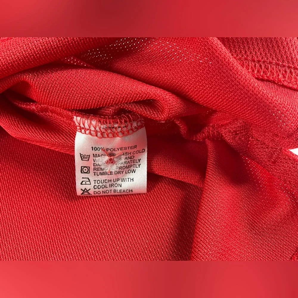 Slazenger Men's Red Polo Shirt Classic Short‎ Sleeve Size Large